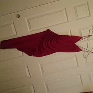 Burgundy dress